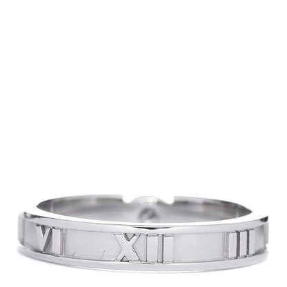 Tiffany 18K White Gold Diamond Atlas Ring 50 5.5 3 of 6