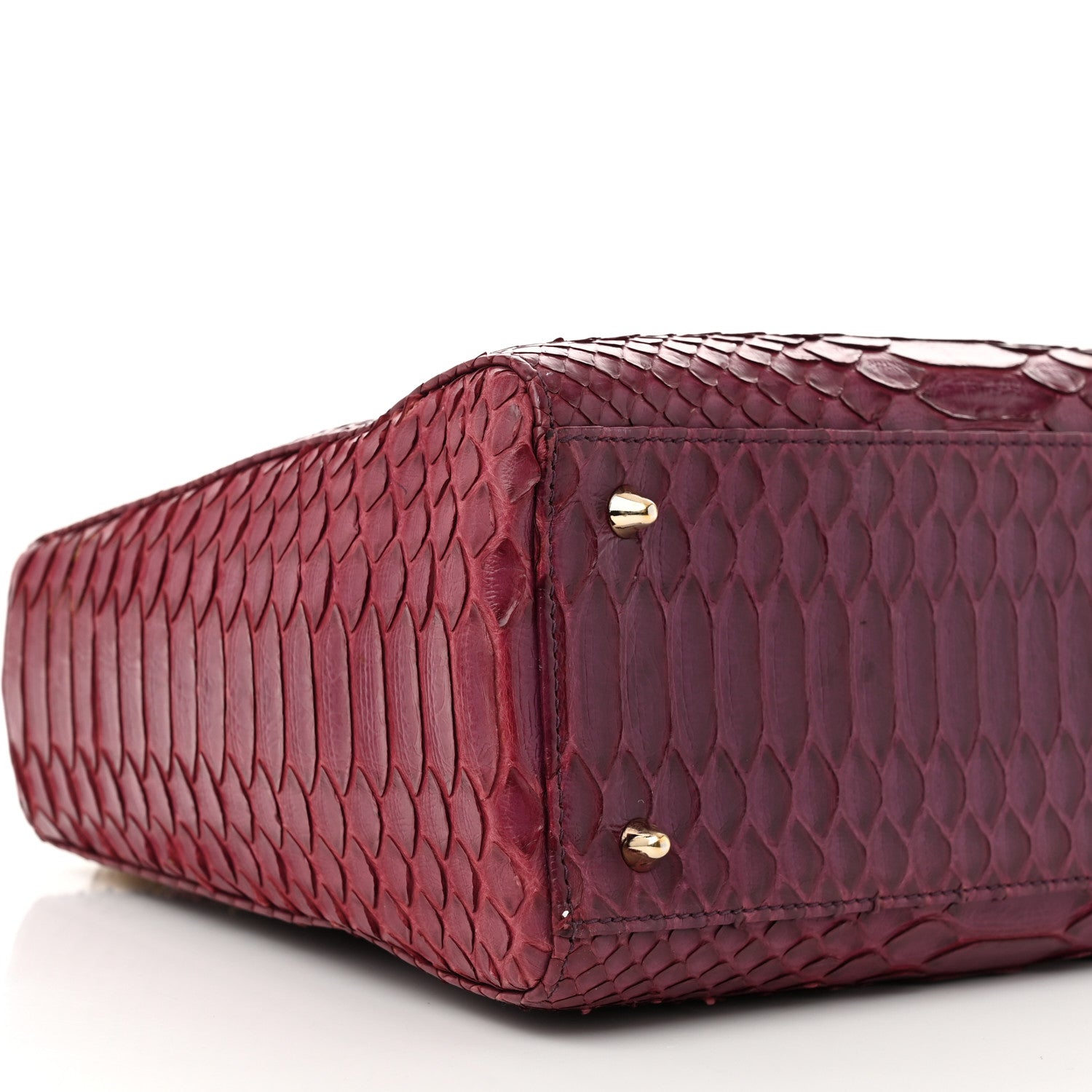 Christian Dior Snakeskin Medium Lady Dior Purple 9 of 11