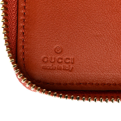 Gucci Microguccissima Zip Around Key Case Sun Orange 5 of 7