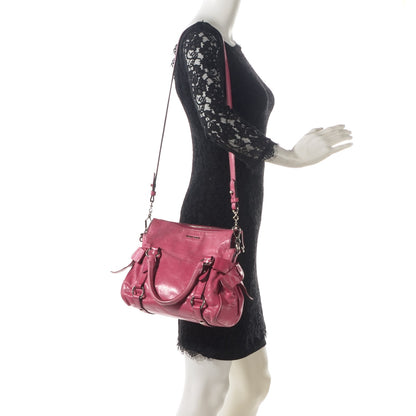 Miu Miu Vitello Lux Mini Bow Bag Pink 2 of 7