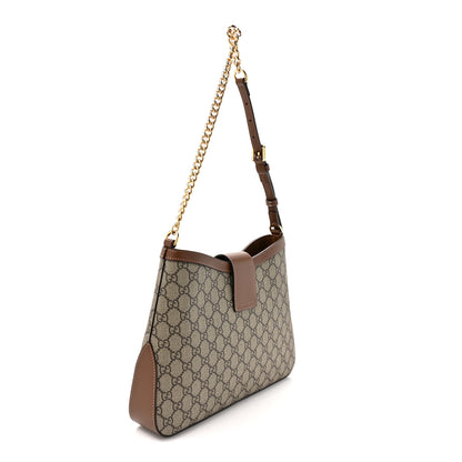 Gucci GG Supreme Monogram Medium Padlock Shoulder Bag Beige Ebony Brown Sugar 3 of 10