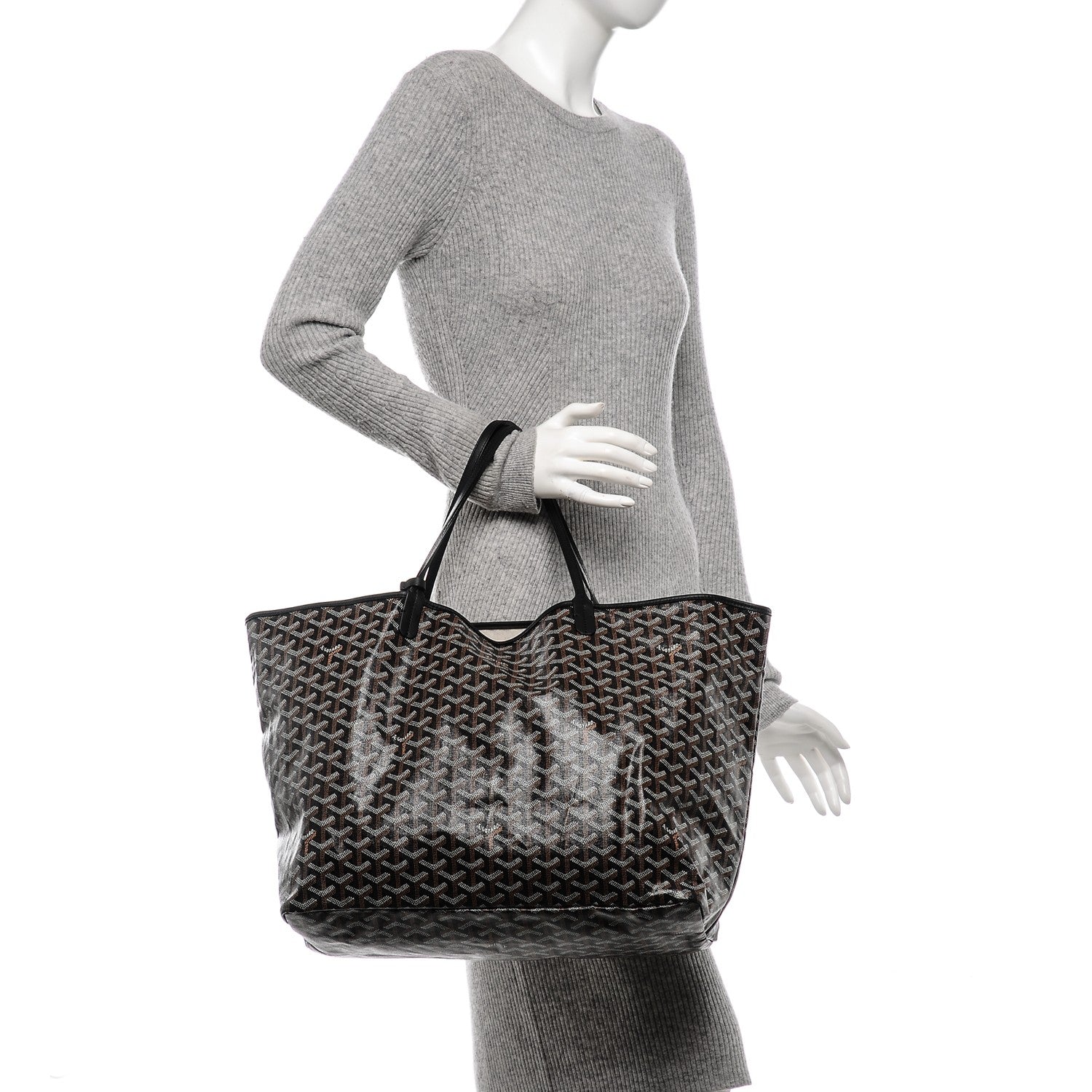 Goyard Goyardine Saint Louis GM Black 2 of 7