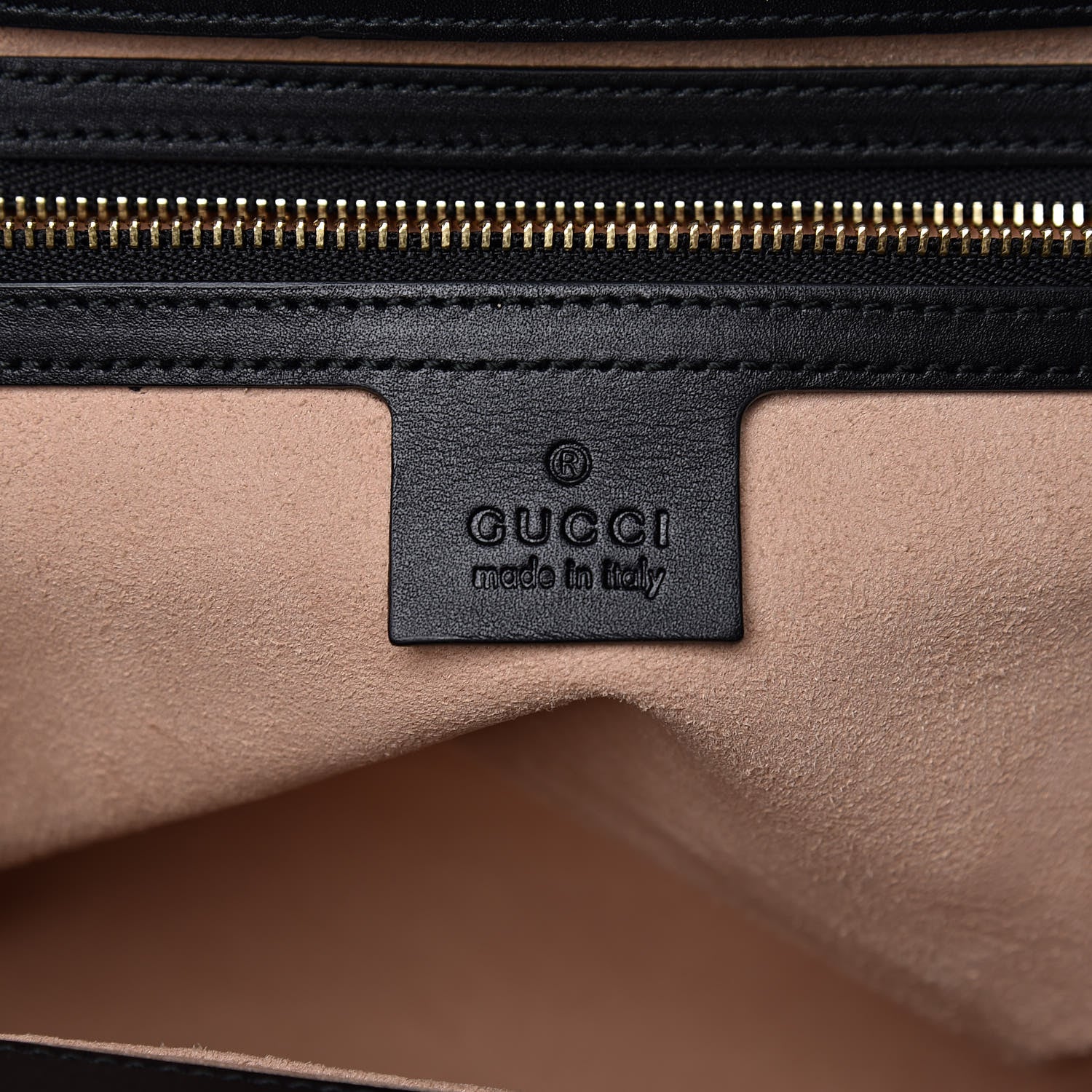 Gucci Nappa Bamboo Small Nymphaea Top Handle Bag Black 6 of 9
