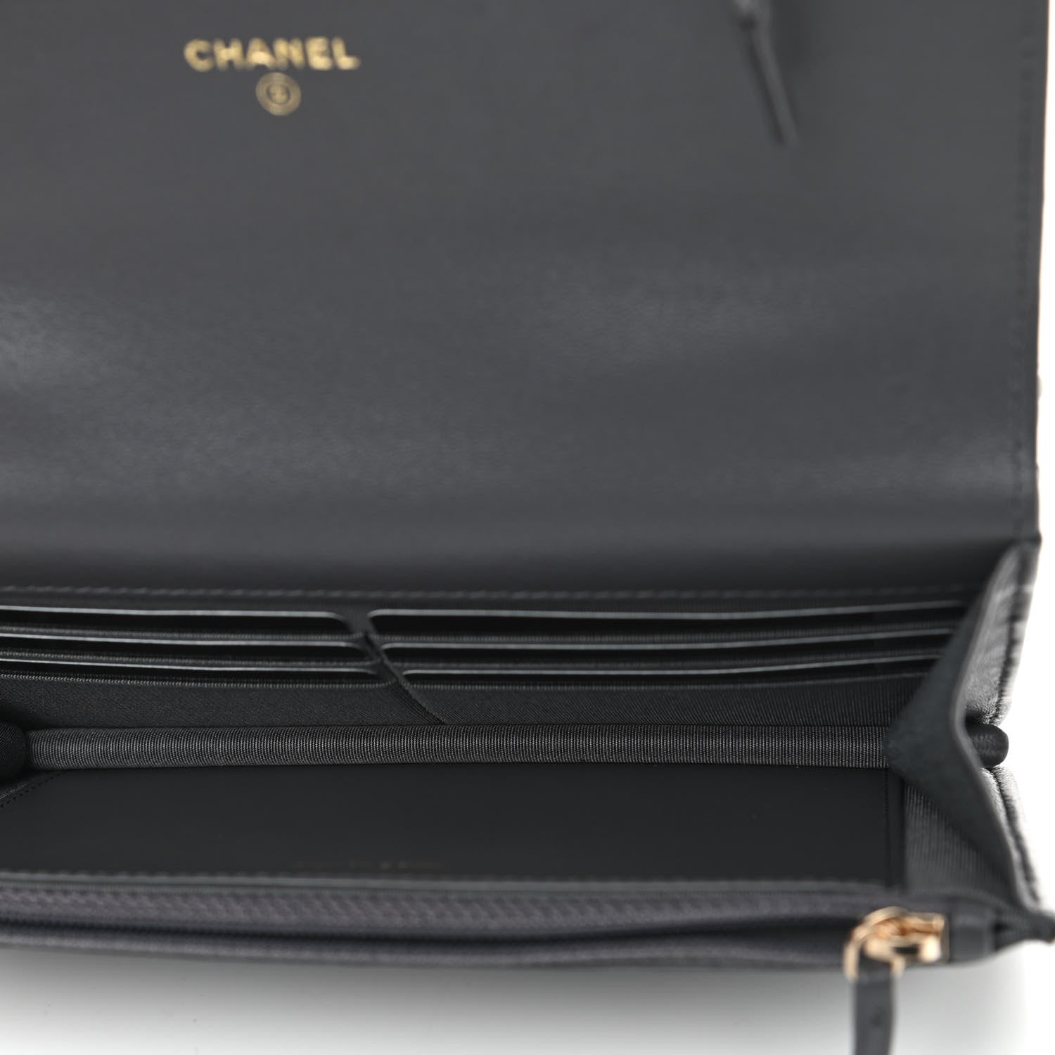 Chanel Lambskin Quilted Chanel 19 Wallet On Chain WOC Dark Grey 5 of 11
