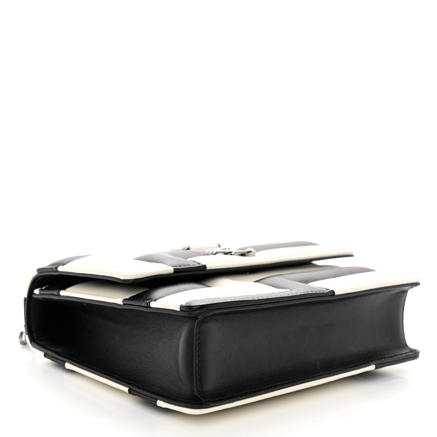 Nappa Quilted Avenue Quad Shoulder Bag White Black