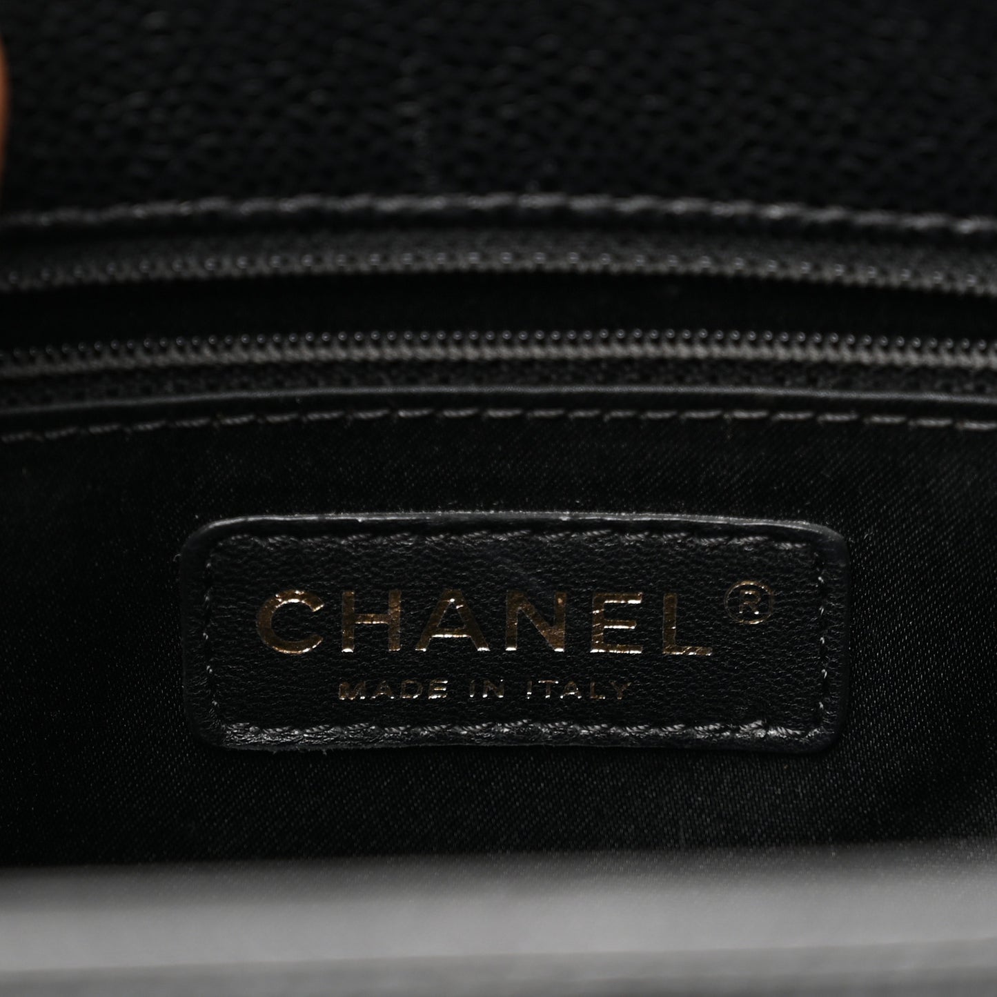 Caviar Quilted Grand Shopping Tote GST Black