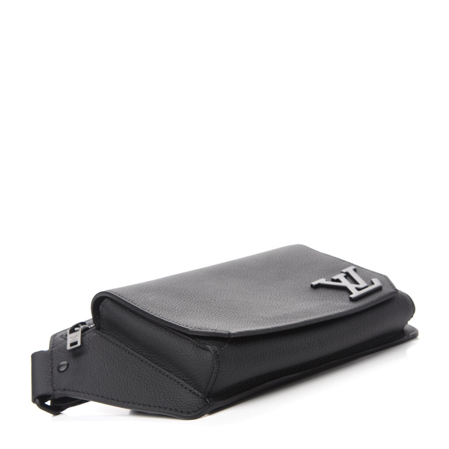 Louis Vuitton Grained Calfskin Aerogram Slingbag Black 4 of 11