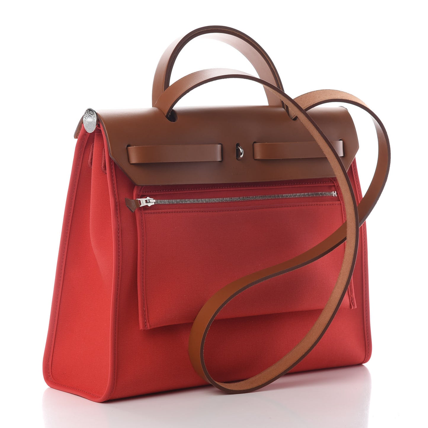 Vache Hunter Toile Herbag Zip 31 PM Rouge Tomate Natural
