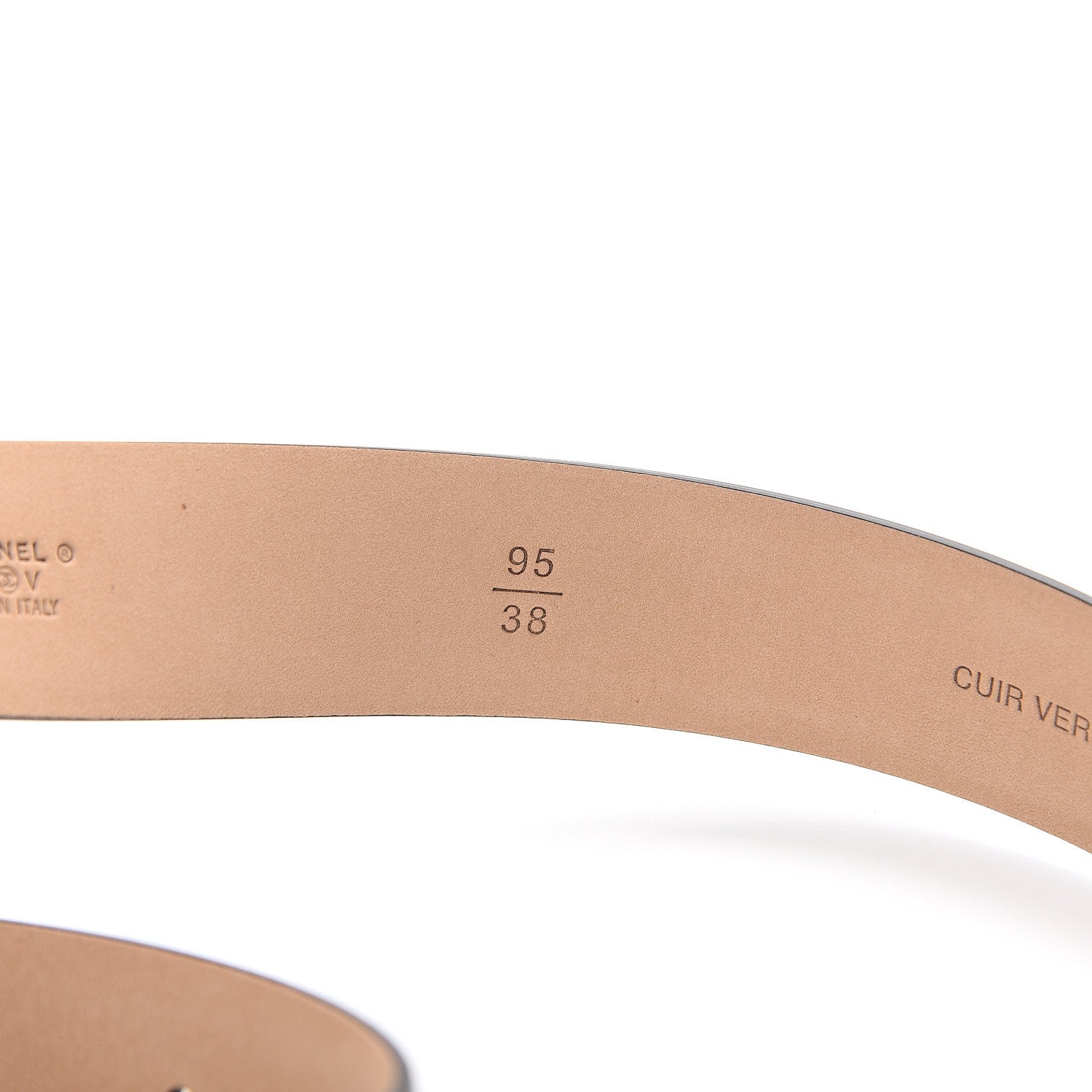 Chanel Calfskin Belt 95 38 Black 4 of 8