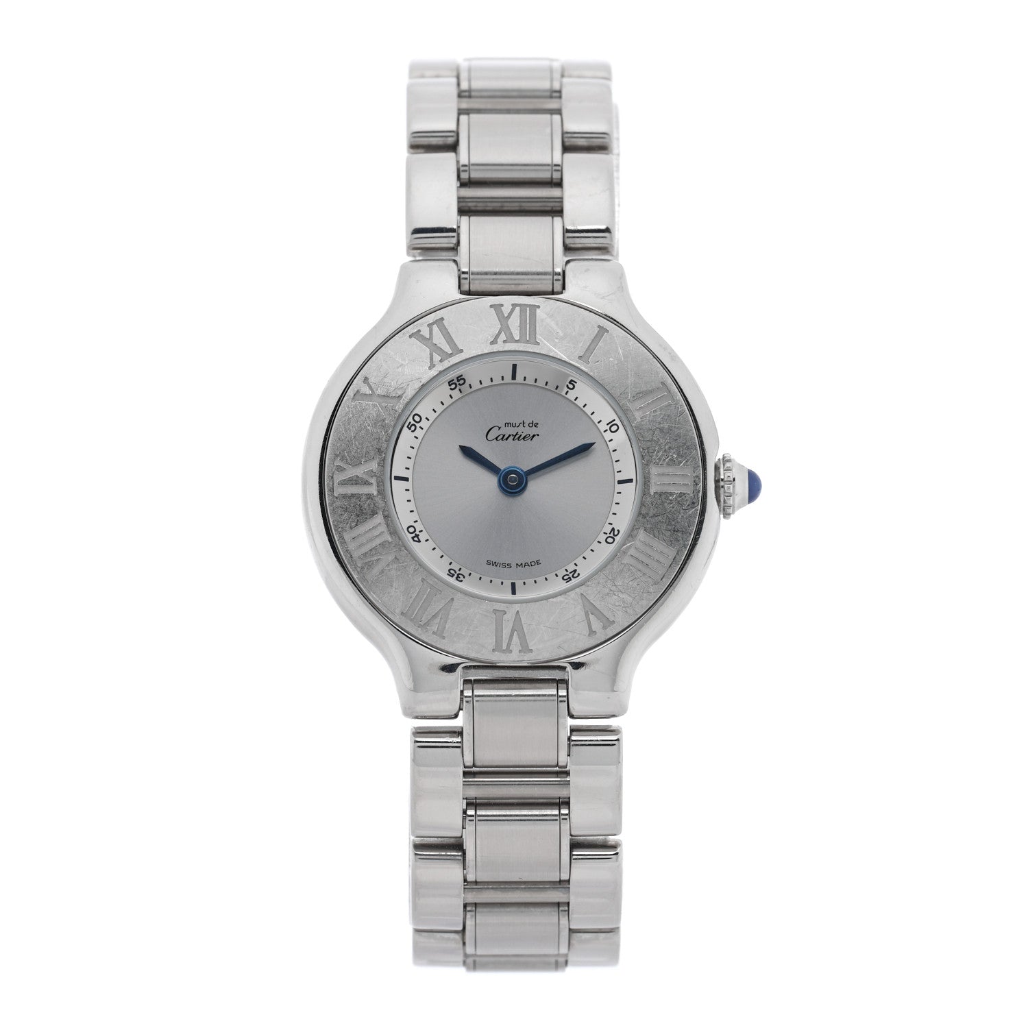 Cartier Stainless Steel 28mm Must De 21 Quartz Watch 1 of 4