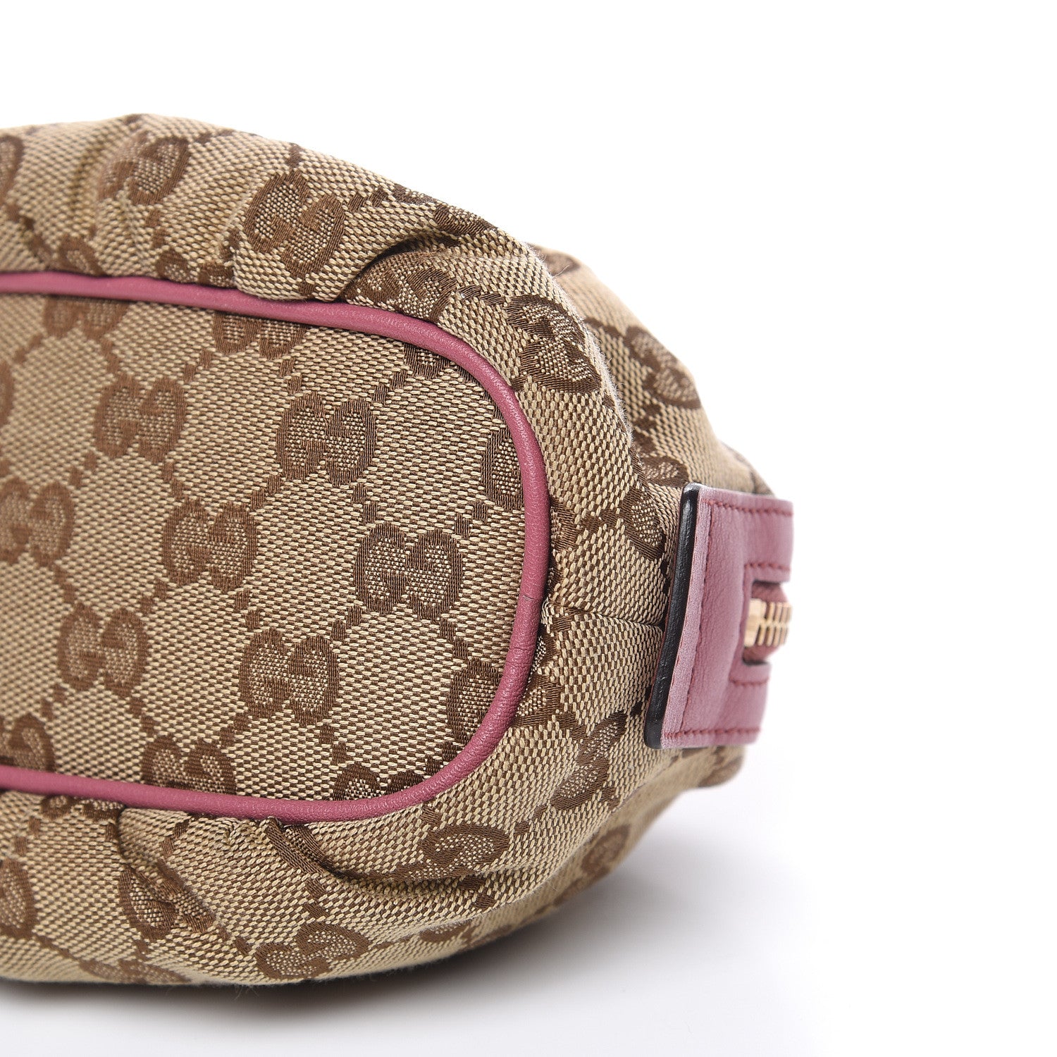 Gucci Monogram Medium Bamboo Cosmetic Case Vintage Rose 10 of 12