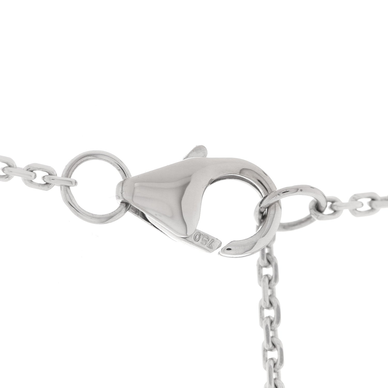 Messika 18K White Gold Diamond 2 Row Move Uno Pave Necklace 6 of 9