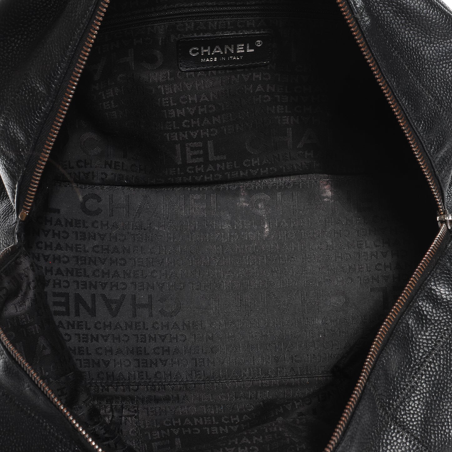 Caviar Square Stitched Tote Black