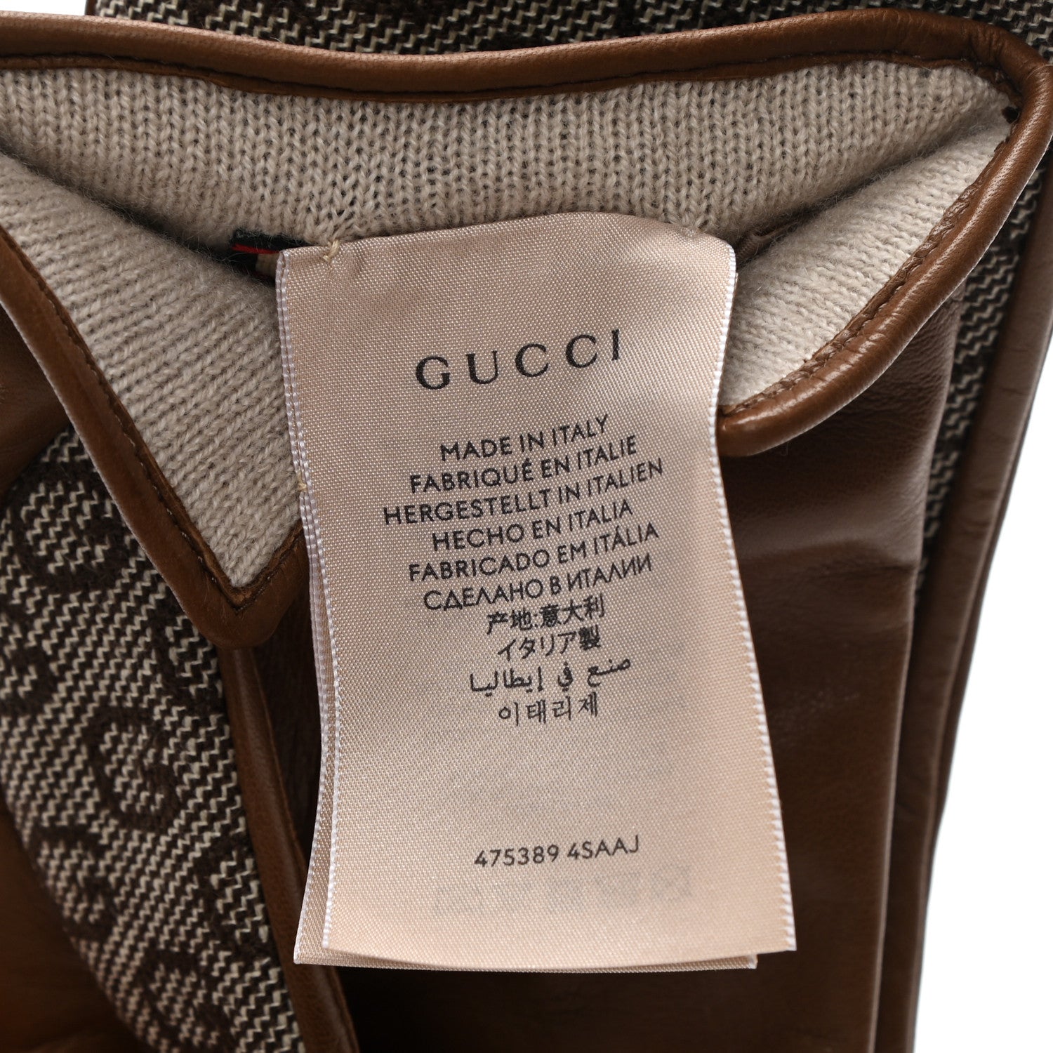 Gucci Monogram Calfskin Gloves 4 of 5