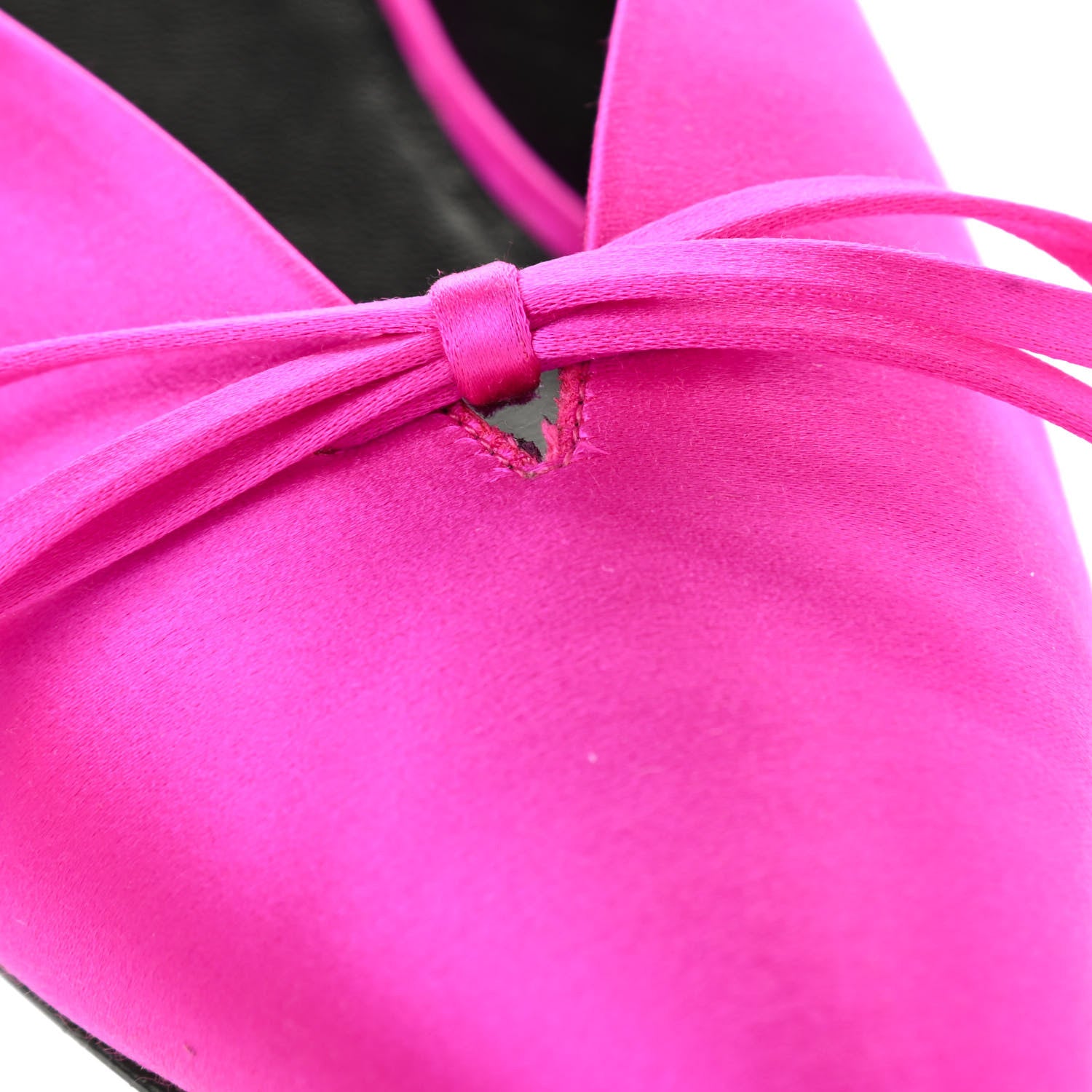 Balenciaga Satin Pointed Toe Knife 40mm Mules 38.5 Rose Fuchsia 11 of 11