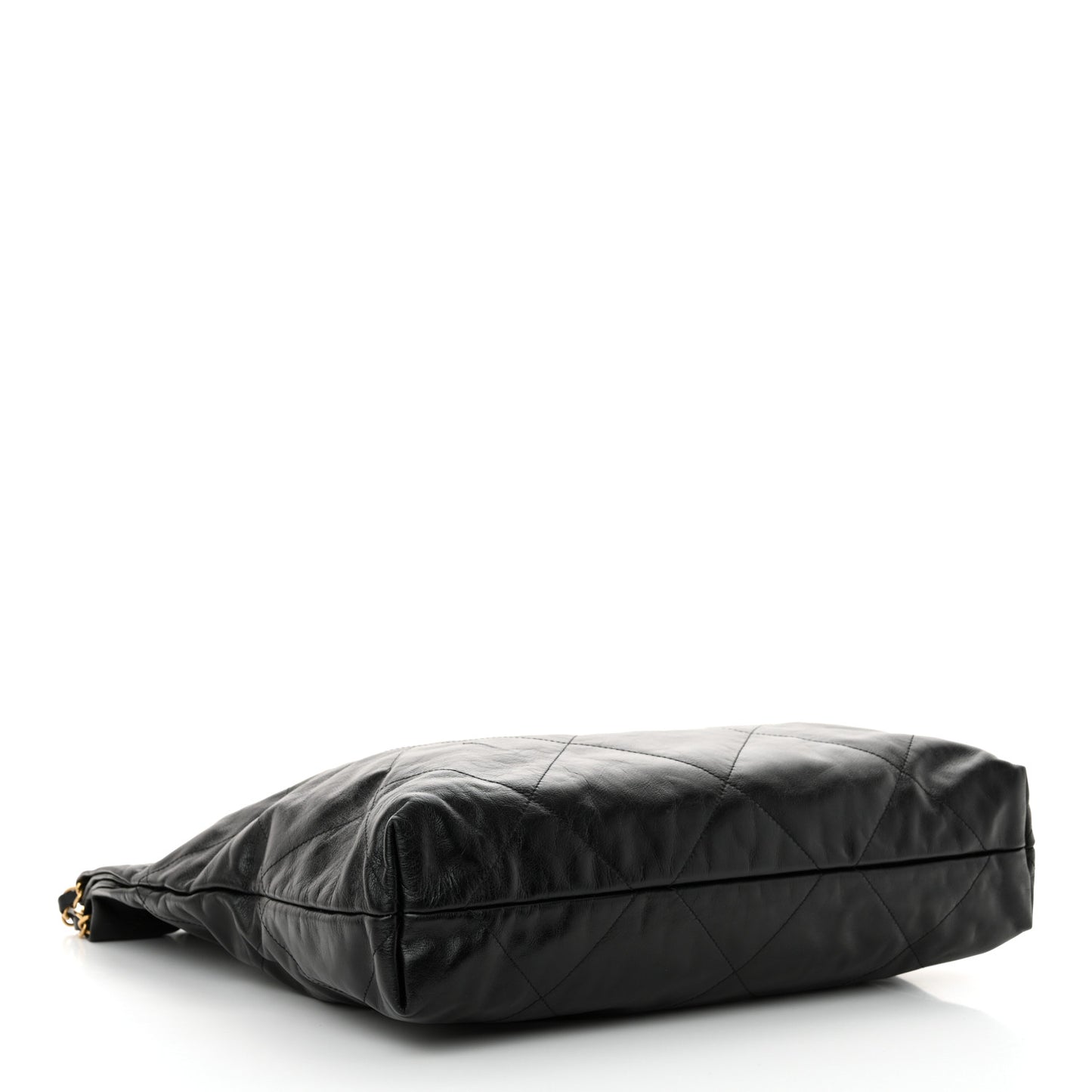 Shiny Calfskin Quilted Chanel 22 Black