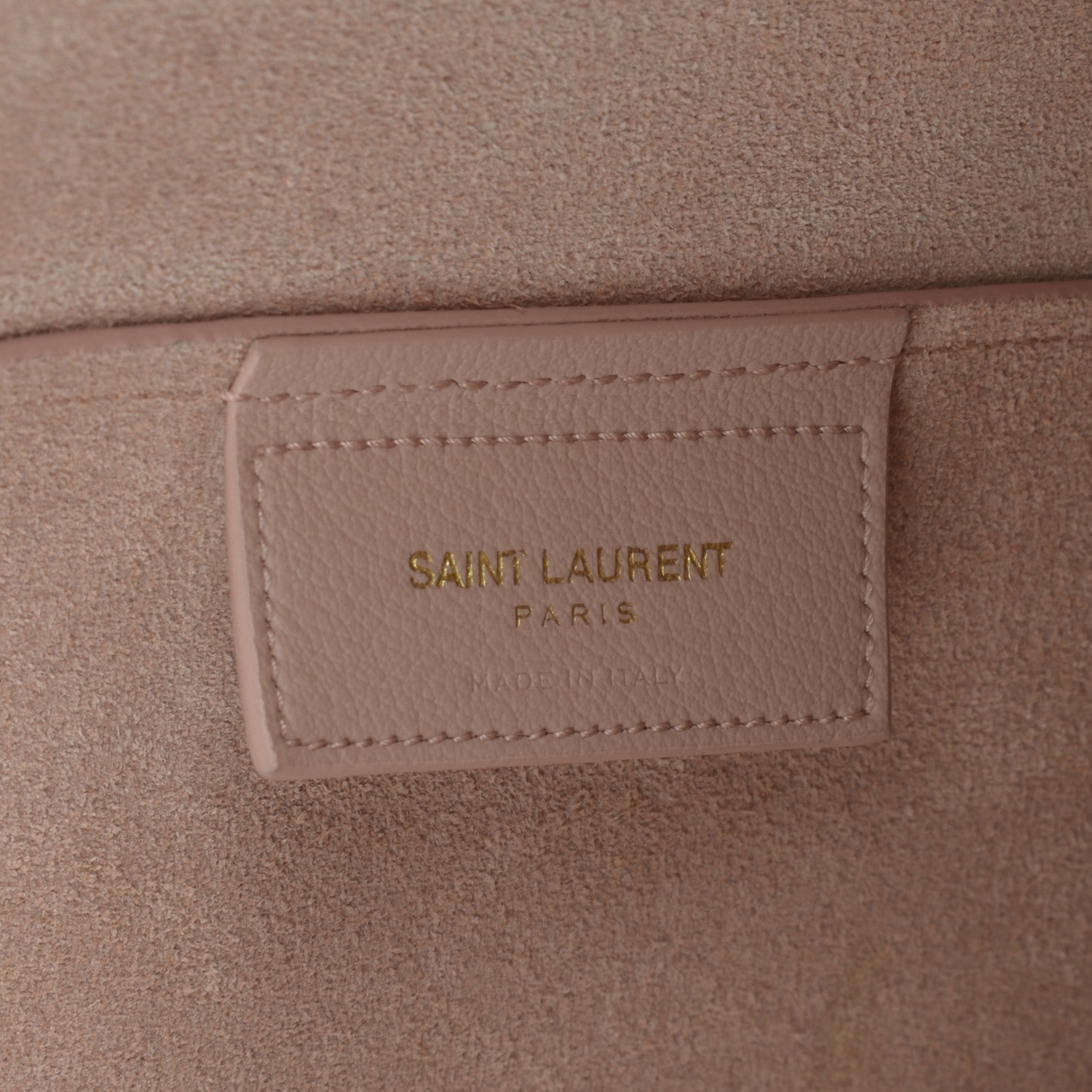 Saint Laurent Calfskin Large Shopping Tote Pale Blush 7 of 7