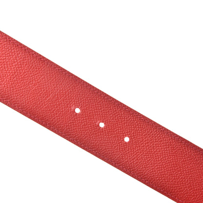 Hermes Epsom Chamonix 42mm Constance H Belt 95 Rouge Casaque Chocolate 5 of 5