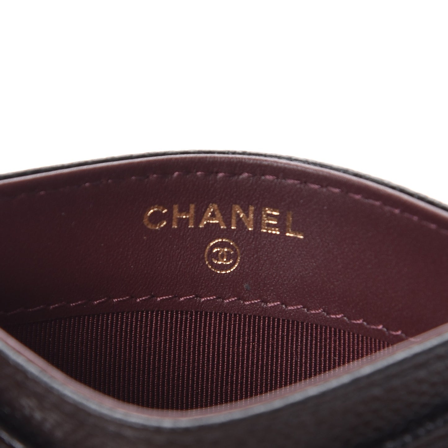 Caviar Quilted Card Holder Black