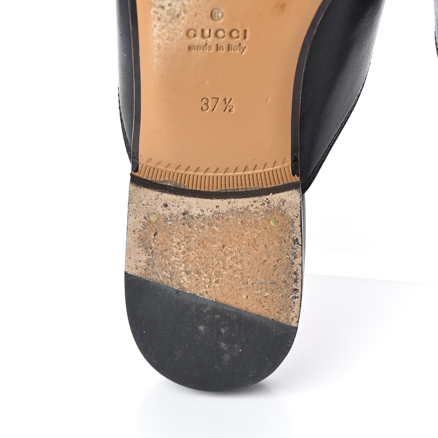 Gucci Calfskin Womens Princetown Slippers 37.5 Black 12 of 13