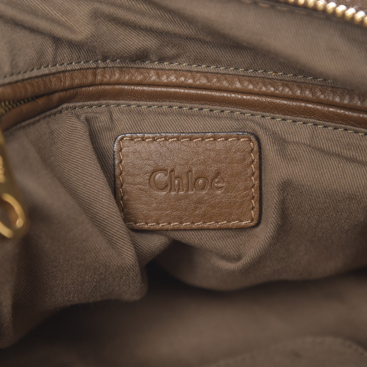 Calfskin Large Marcie Satchel Barbour Khaki