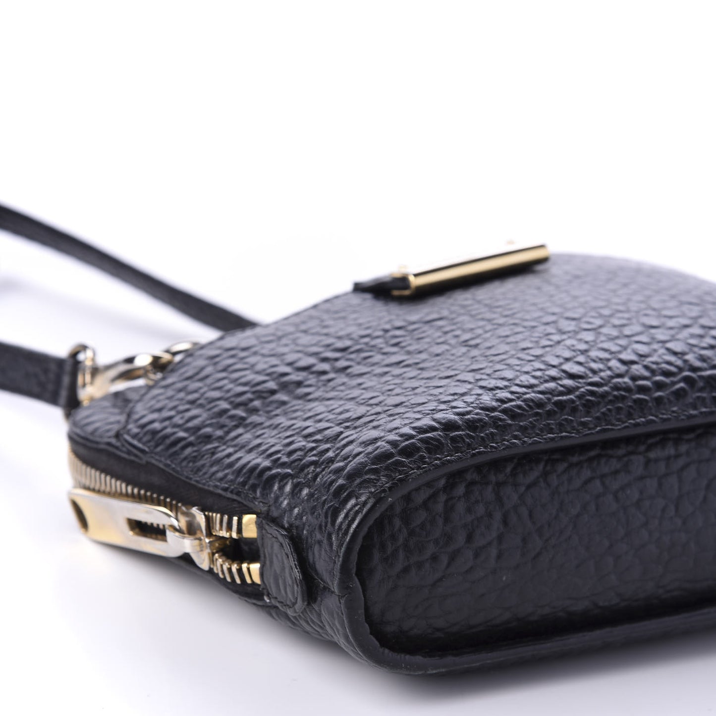Heritage Grain Small Harrogate Crossbody Bag Black