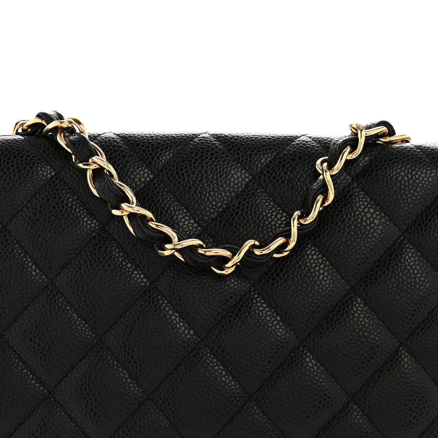 Chanel Caviar Quilted Jumbo Single Flap Black 8 of 14