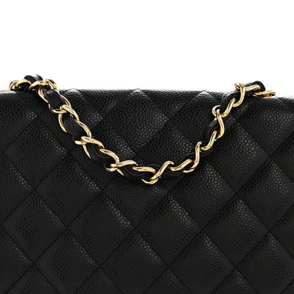 Chanel Caviar Quilted Jumbo Single Flap Black 8 of 14