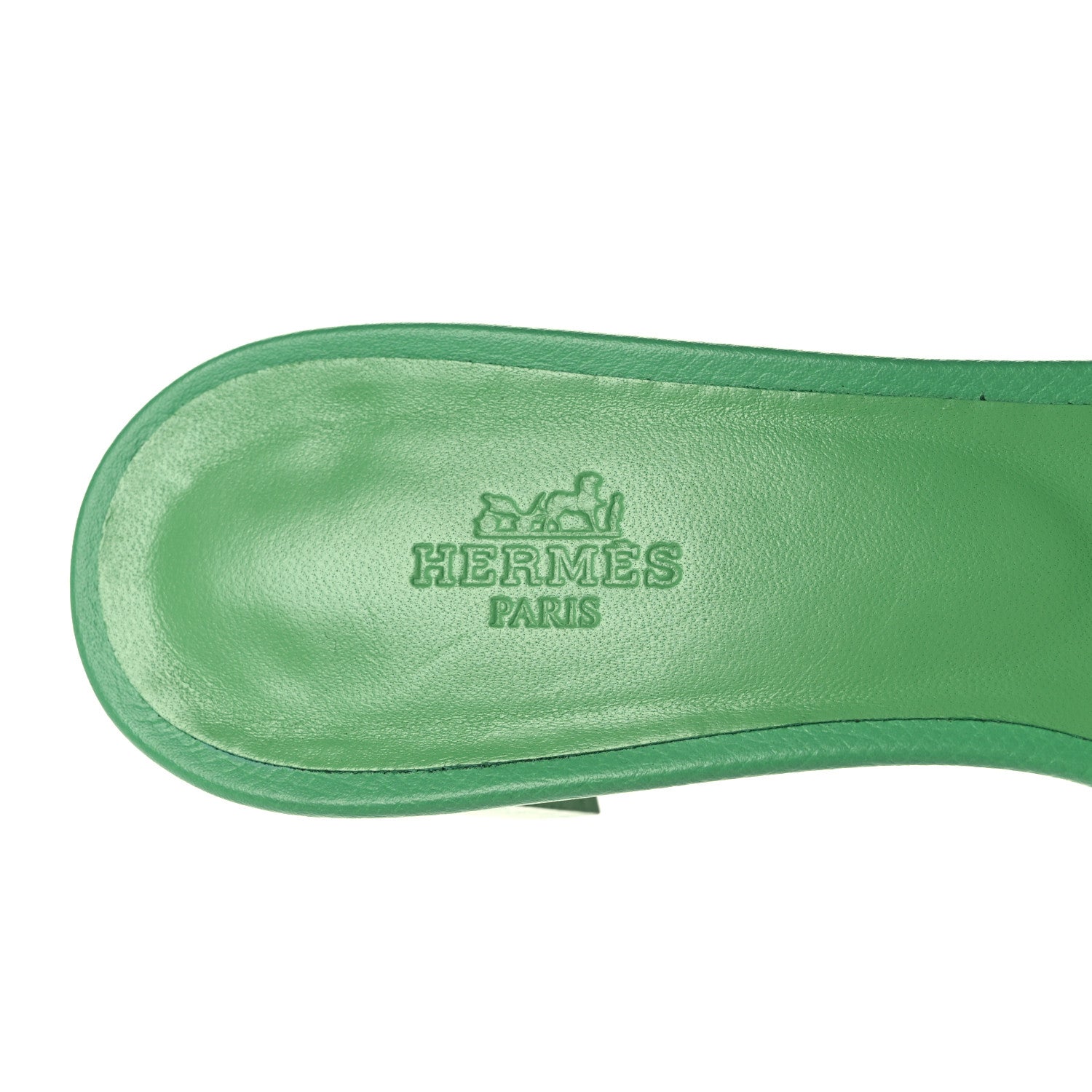 Hermes Epsom Oasis Sandals 39 Vert Pomme 7 of 9