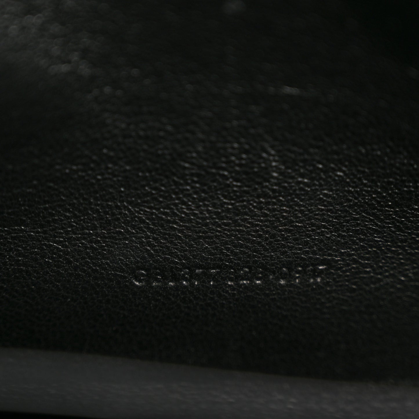 Grain De Poudre Matelasse Chevron Monogram Chain Wallet Black