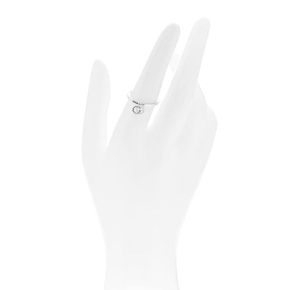 Gucci 18K White Gold Running G Charm Ring 53 6.5 2 of 5