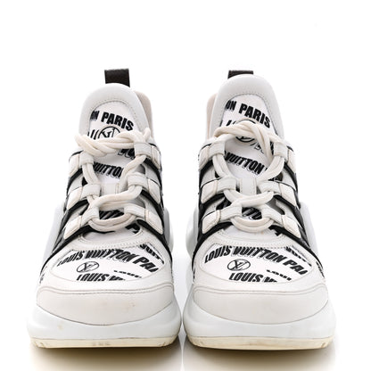 Louis Vuitton X FORNASETTI Calfskin Technical Nylon LV Archlight Sneaker 38.5 Black 2 of 15