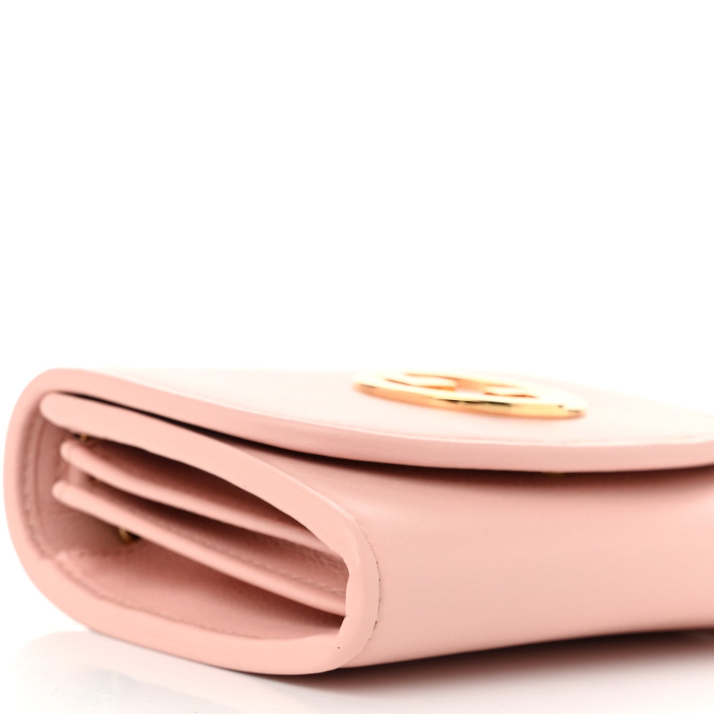 Roxy Calfskin Medium Blondie Chain Wallet Powder Pink