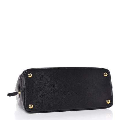 Prada Saffiano Small Galleria Double Zip Tote Black 4 of 14