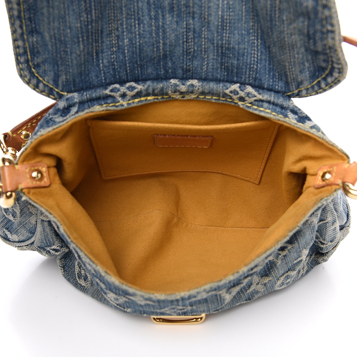 Louis Vuitton Monogram Denim Mini Pleaty Blue 4 of 10