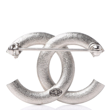 Chanel Baguette Crystal CC Brooch Silver 4 of 5