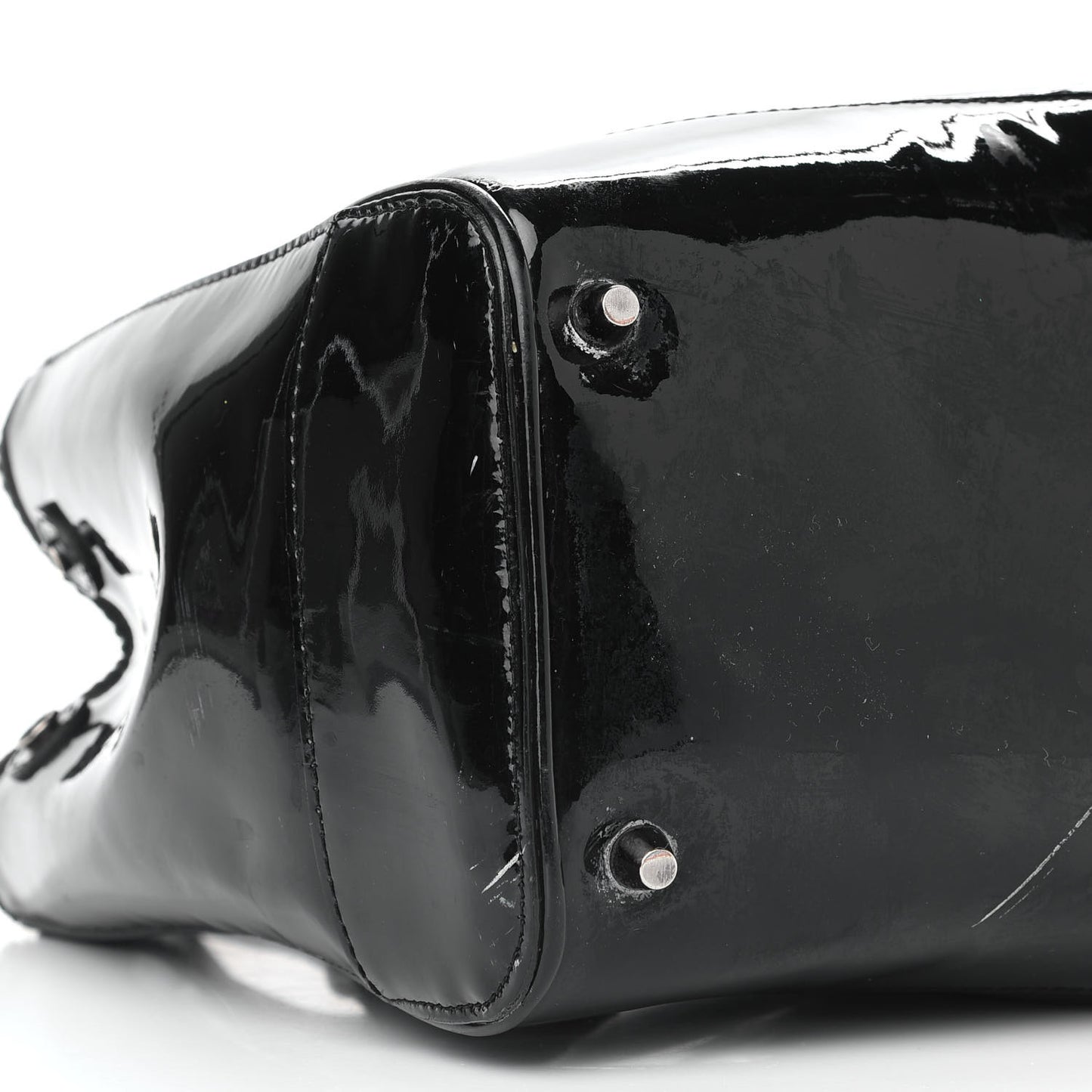 Patent Zip Tote Black