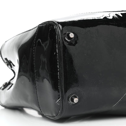 Burberry Patent Zip Tote Black 6 of 8