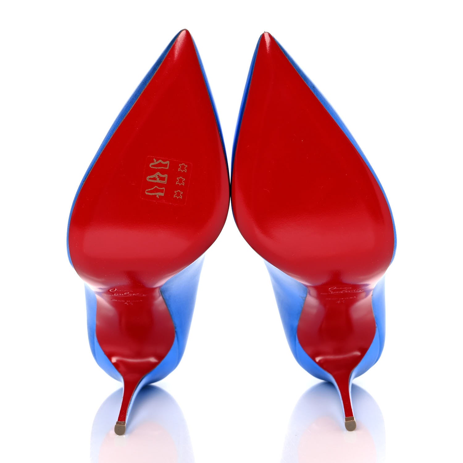 Christian Louboutin Metallic Patent Hot Chick 100 Pumps 41 Blue 5 of 9