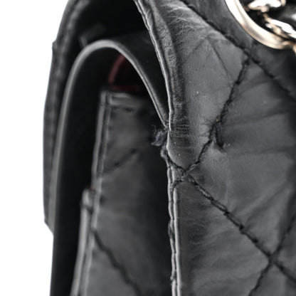 Chanel Aged Calfskin Quilted Mini Rectangular Double Flap Black 12 of 15