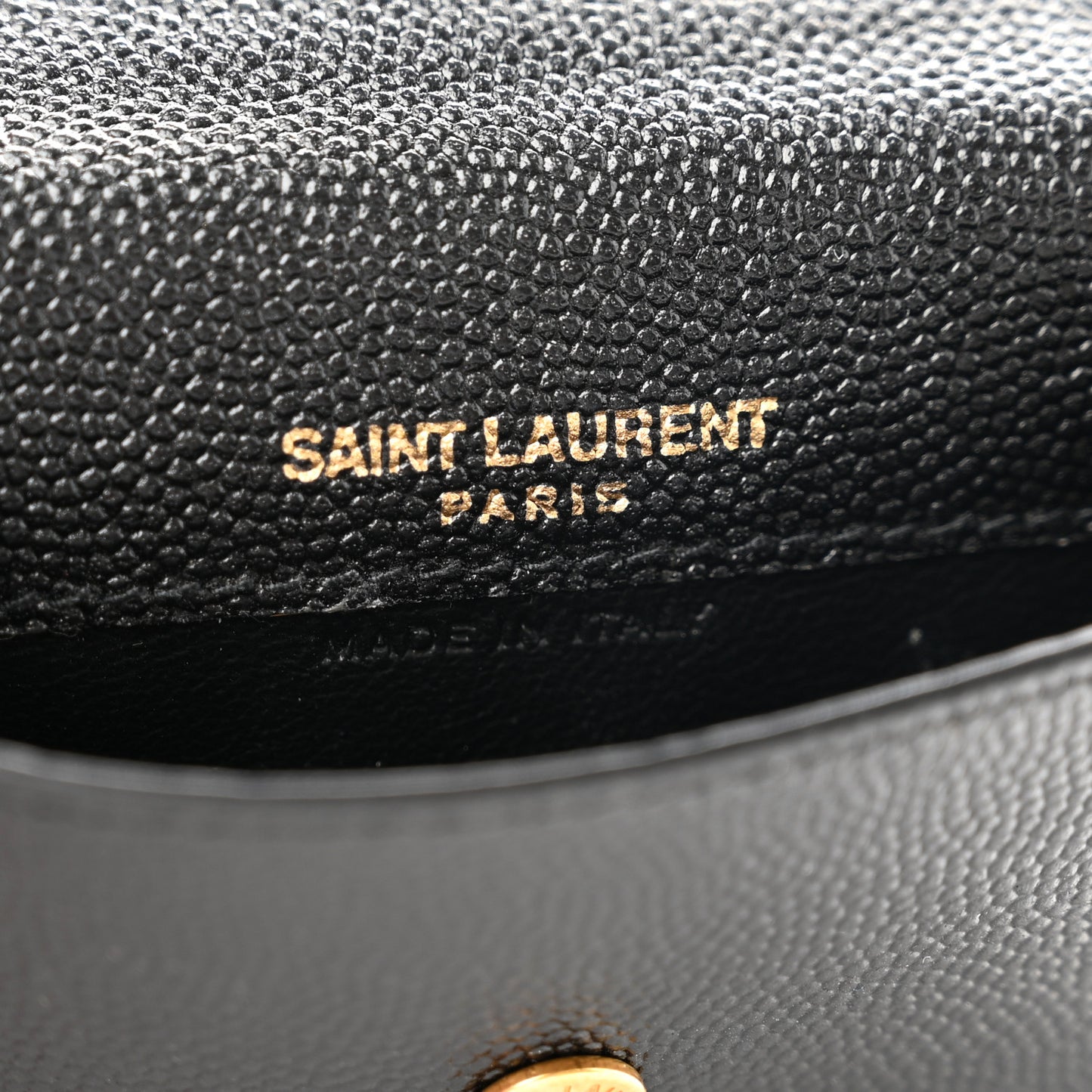 Grain De Poudre Uptown Monogram Card Case Black
