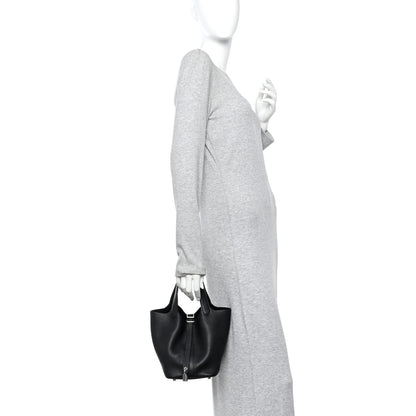 Hermes Taurillon Clemence Picotin Lock 18 PM Black 2 of 10