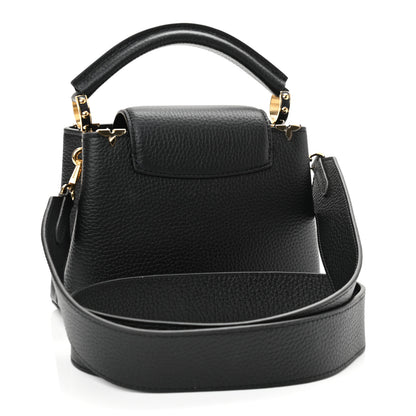Louis Vuitton Taurillon Embellished Flower Crown Capucines Mini Black 3 of 10