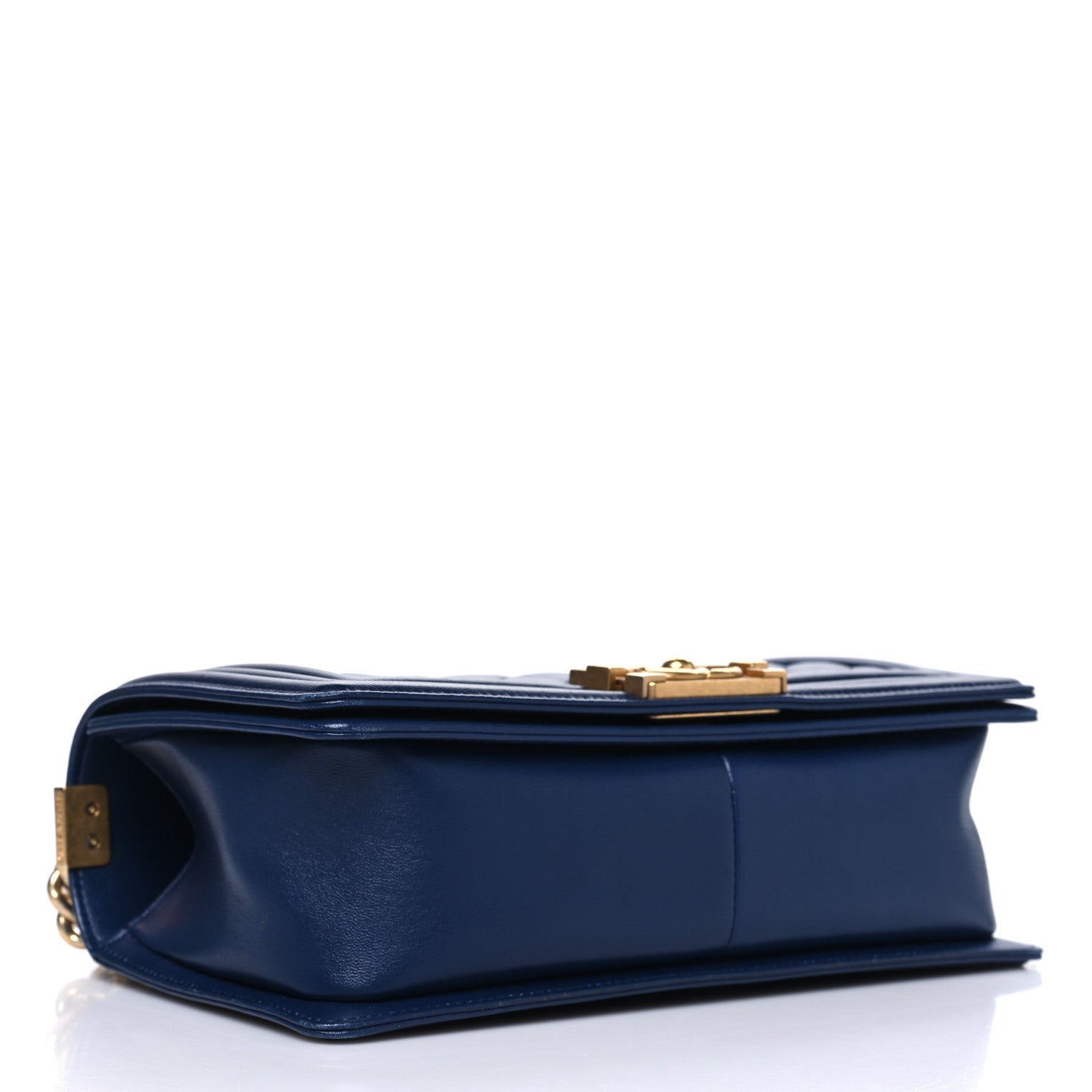 Chanel Lambskin Quilted Medium Boy Flap Dark Blue 4 of 12