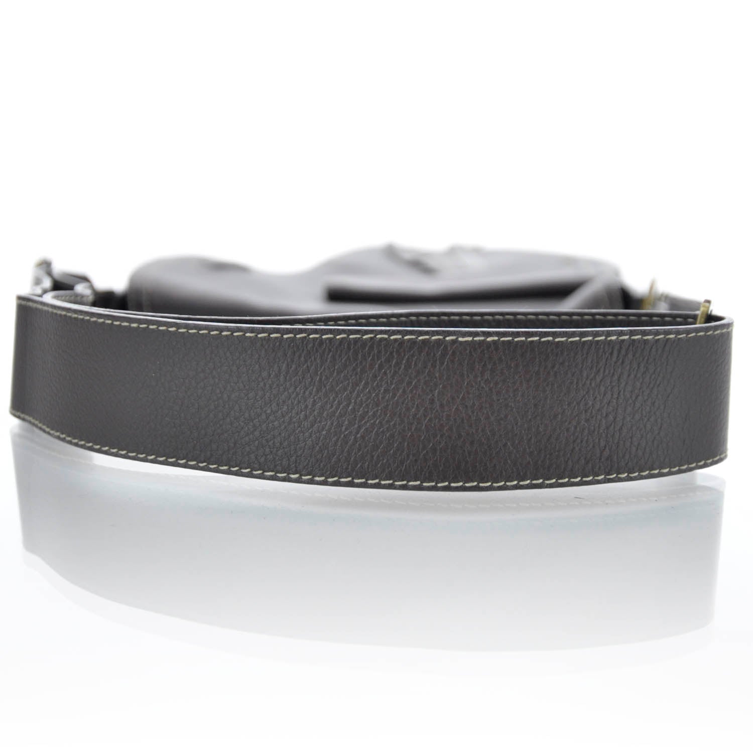 Christian Dior Leather Baudrier Saddle Bag Brown 5 of 12