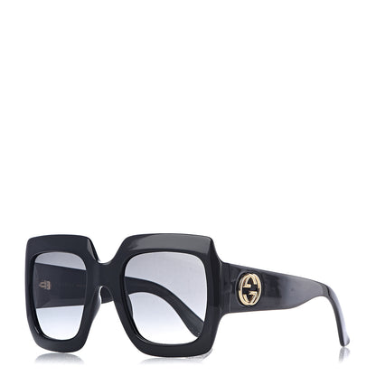 Gucci Acetate Square Frame Sunglasses GG0053S Black 1 of 7