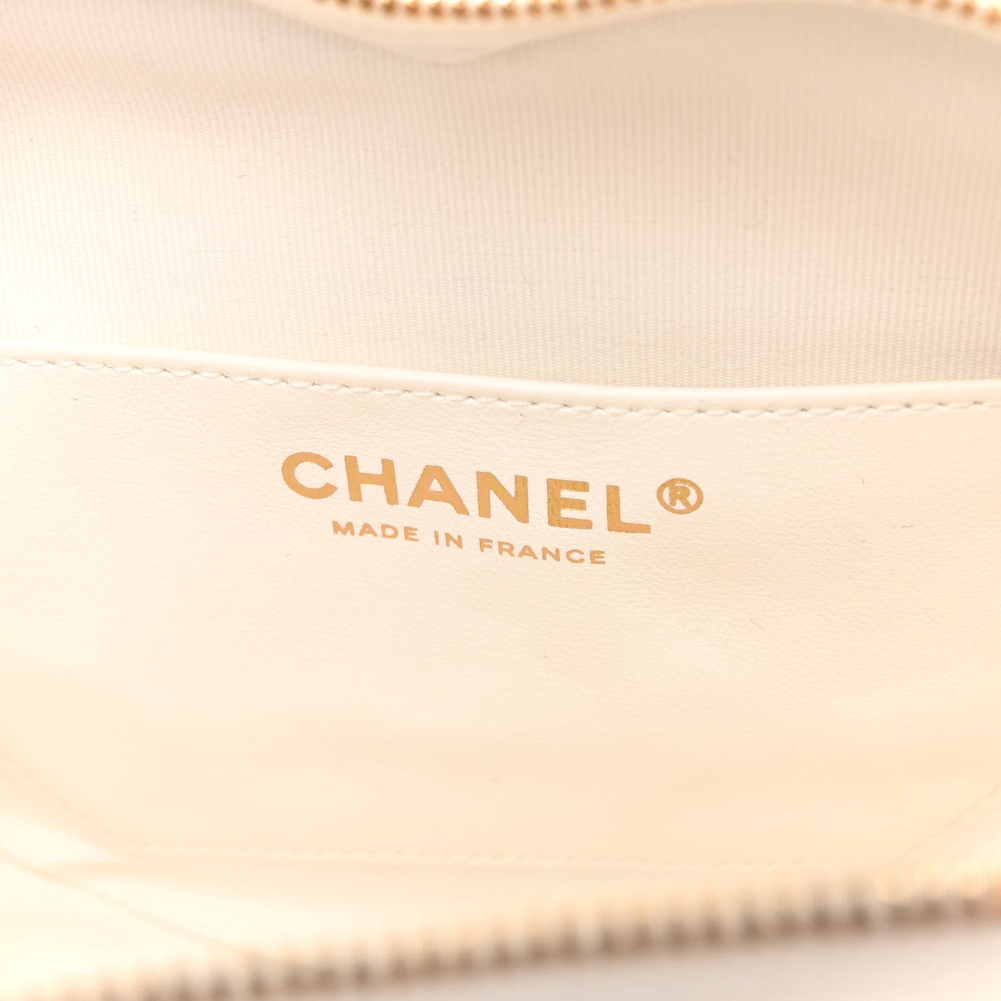 Lambskin Quilted CC In Love Heart Bag White