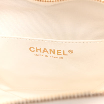 Chanel Lambskin Quilted CC In Love Heart Bag White 6 of 10