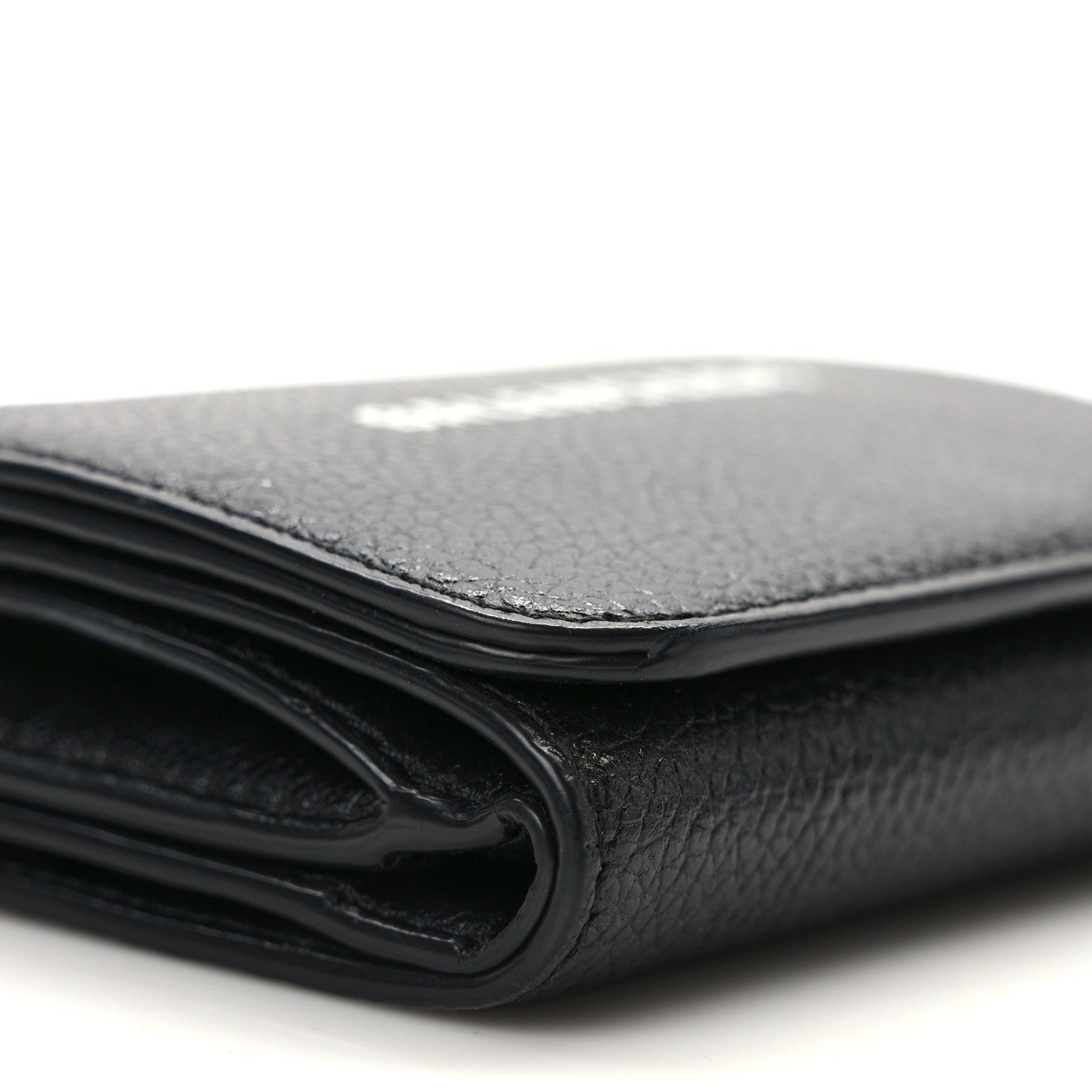 Balenciaga Calfskin Logo Mini Cash Wallet Black 6 of 8