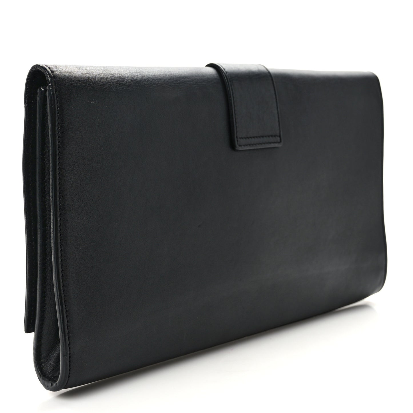 Calfskin Classic Y Ligne Clutch Black